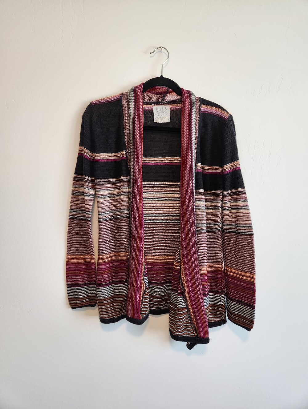 Billabong Striped Boho Cardigan Sweater Size Medium